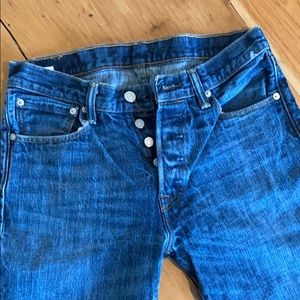 Levi’s vintage 501 button fly straight leg jeans